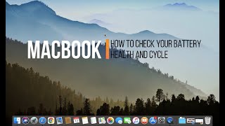 How to check the Battery Health and Cycle of your MacBook