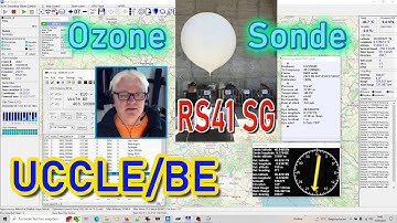 RS41 SG ► OZON Wettersonde Ozonesonde ► Live Video ► Uccle Belgium  ► AOR 8600 ► Groundplane DIY