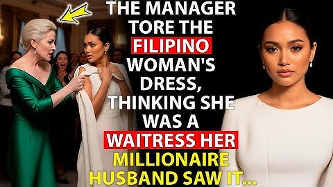 The manager tore the Filipino woman