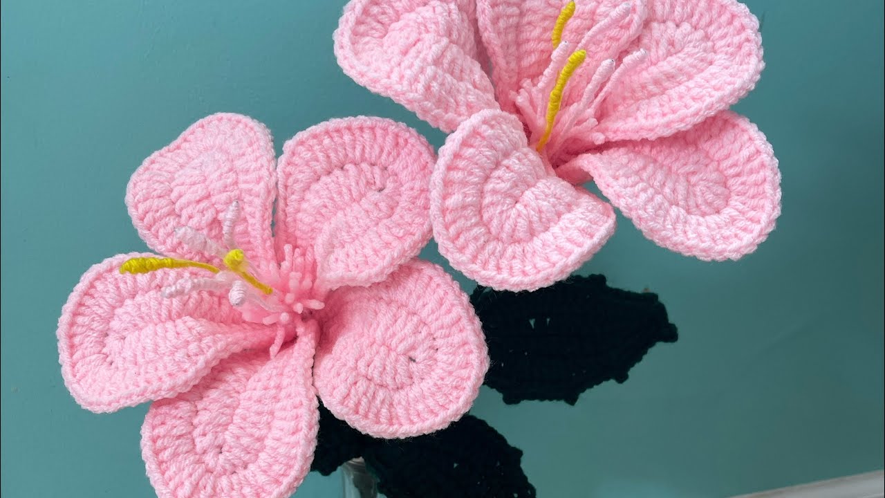 Flor 🌺 Hibiscus  paso a paso 🥰🧶