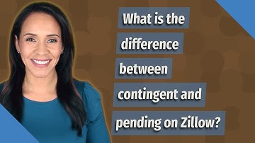 What is the difference between contingent and pending on Zillow?