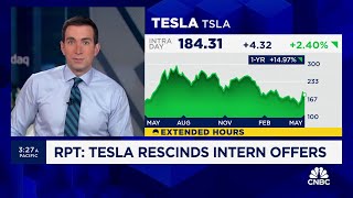 Tesla rescinds internship offers, report says