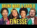 ADULTS REACT TO BRUNO MARS ft. CARDI B - FINESSE