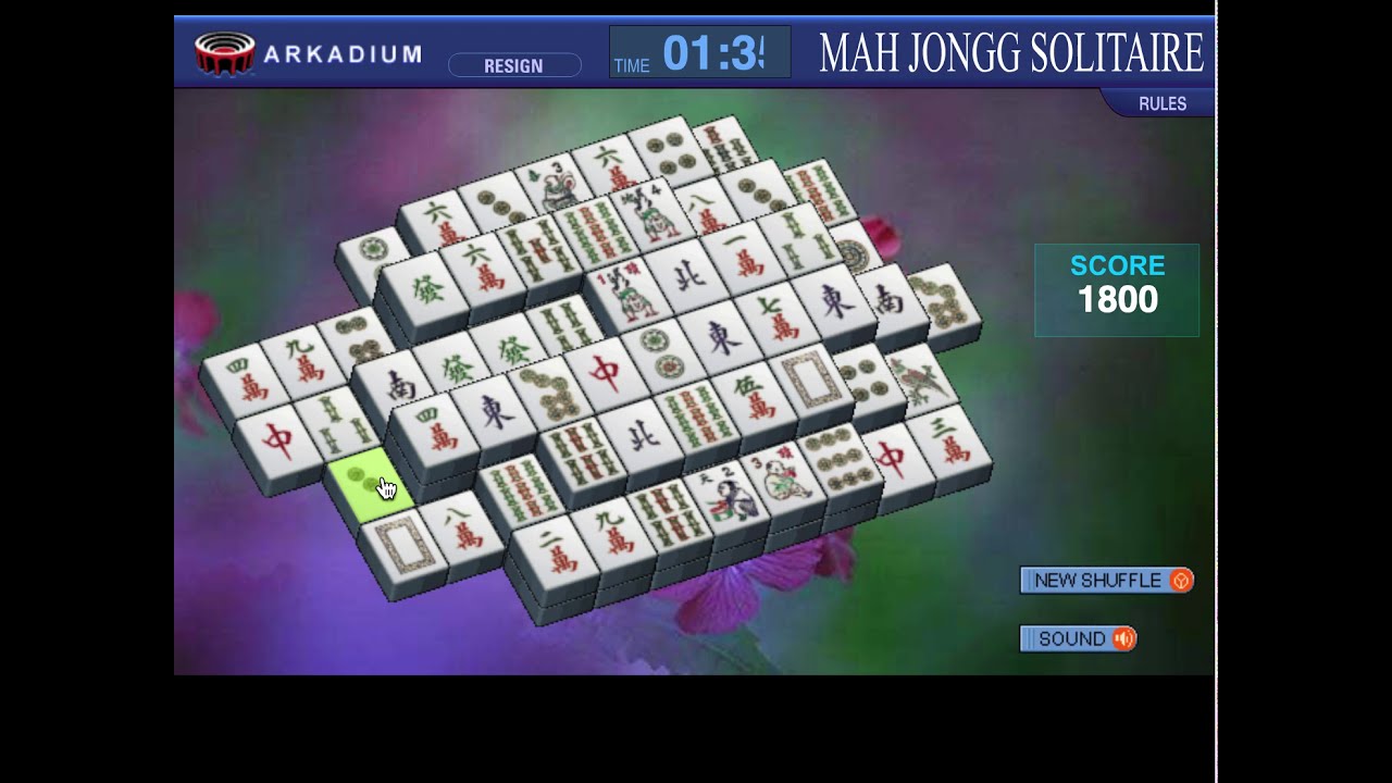 Arkadium Mahjongg Solitaire - Games online