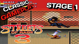 Street Of Rage 3 (Sega Genesis) Gameplay Stage 1 (No Commentary)