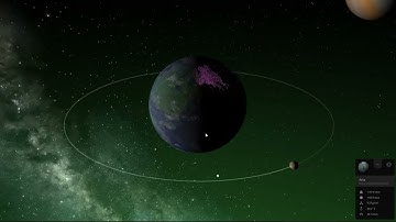 Habitable Moon, Orbiting around Gas Giant (Universe Sandbox)