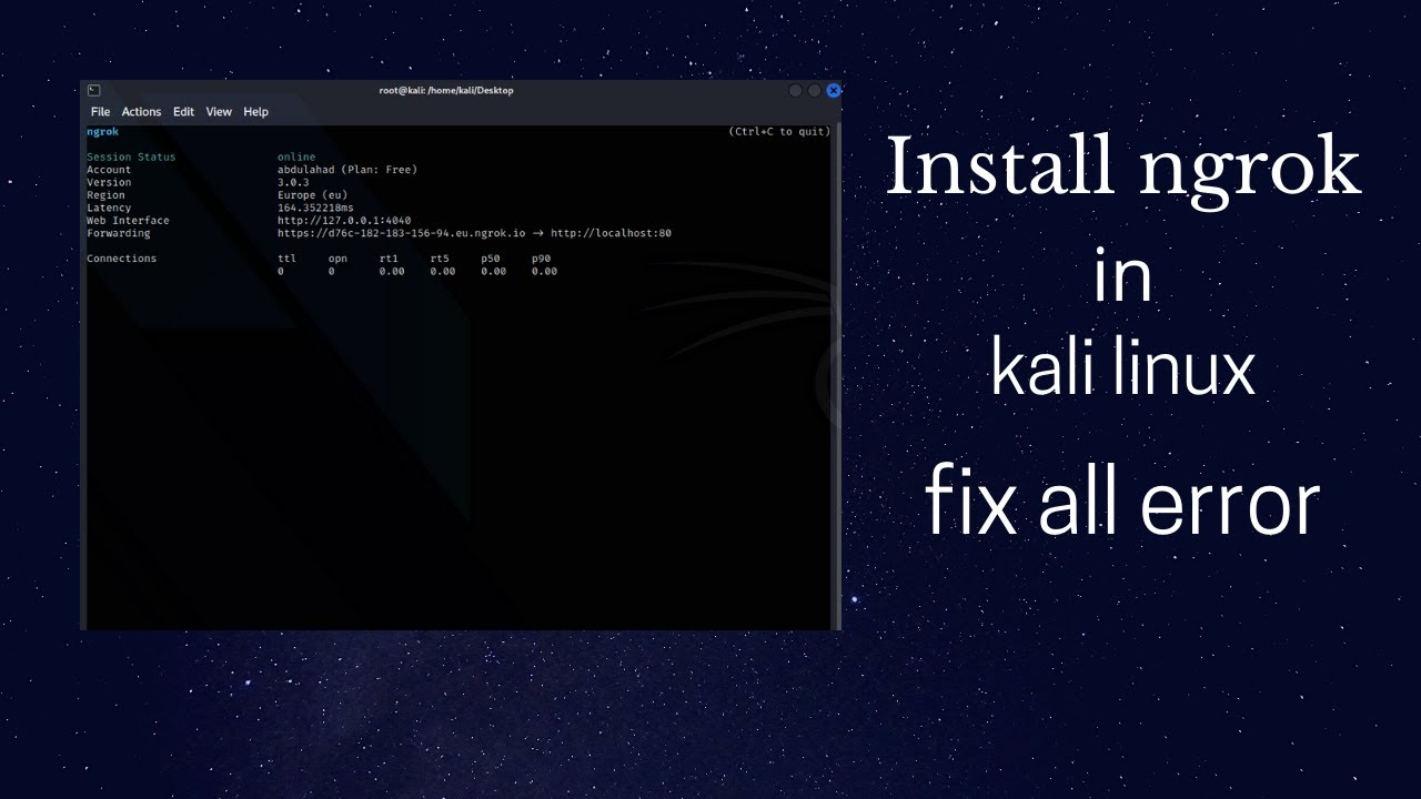 how to install ngrok in kali linux - YouTube