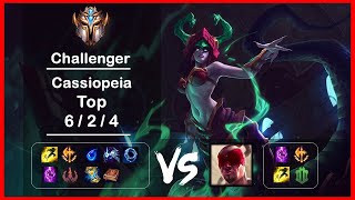 Top Cassiopeia vs Lee Sin Patch 11.18