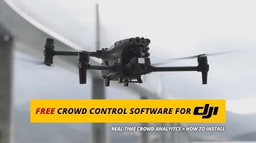 Real Time Crowd Counting with DJI Drone (Cvedia RT + V-Line Pro)