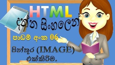 HTML| Add Image/Picture | HTML with notepad | web design |Sinhala Tutorials|2022|(clear explanation)