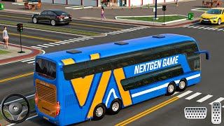 Bus Driving Bus Games Sim 3D - Real City Euro Coach Bus Driving 2024 - Android GamePlay screenshot 4