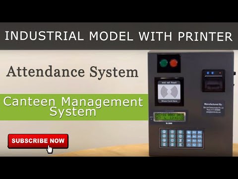 Attendance System | Canteen Management System | Industrial Model with Printer | Star Link