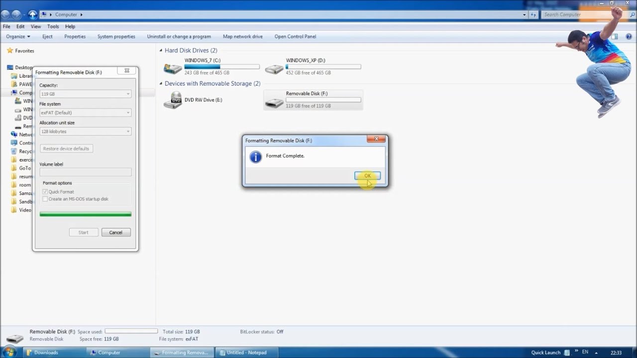 How to solve "The disk is write protected." on a new Micro SD Card for