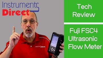 Tech Review:  New Fuji Portaflow FSC4 portable ultrasonic flow meter