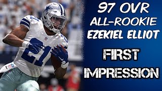 97 OVR All-Rookie Ezekiel Elliott | First Impressions | Madden 17 Ultimate Team Gameplay | MUT 17