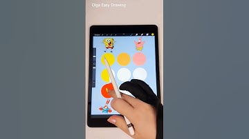 Mixing colors to one / SpongeBob #shorts #olgaeasydrawing #youtubeshorts #procreate #digital