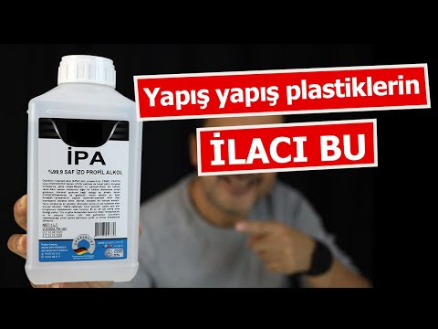 İzo Propil Alkol yani İPA | Yapış yapış olan plastik eşyaların ilacı