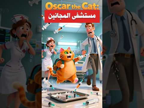 اضحك مع القطة المشمشية بالمستشفى        