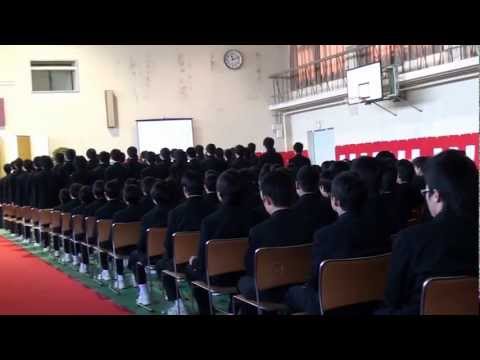 仰げば尊し【2013年3月　香川大学附属高松中学校卒業式】