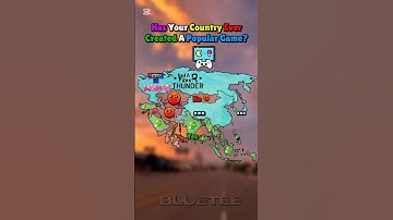 Has Your Country Created A Popular Videogame 🤔 #geography #mapping #gaming #shorts