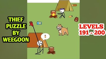 THIEF PUZZLE ALL Levels 191 - 200 (WEEGOON) : to pass a levels - Android Gameplay Walkthrough