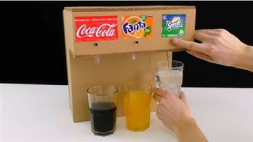 How to Make Coke Soda Fountain Machine with 3 Different Drinks at Home-How To! Videos