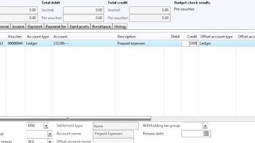 Dynamics AX 2012 - General Journal