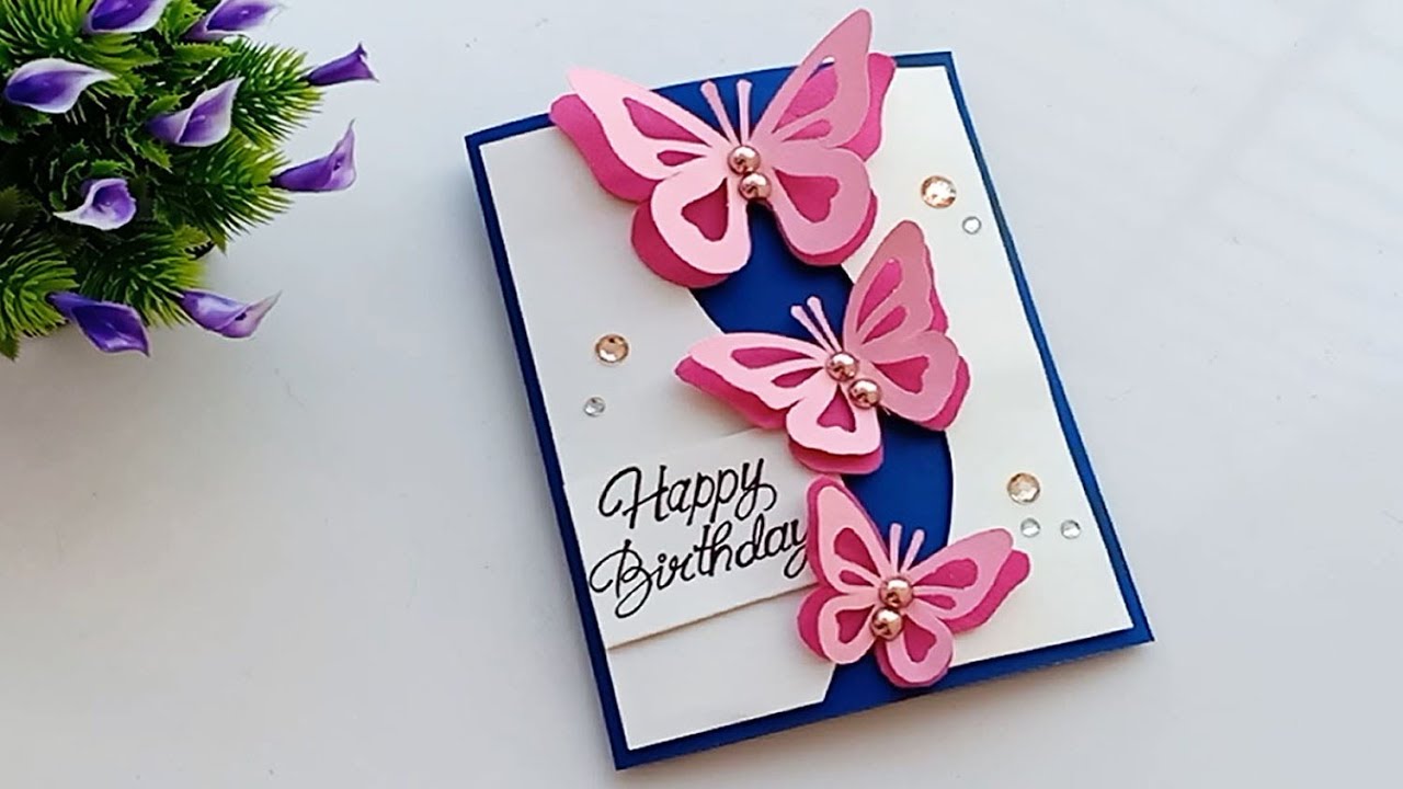 how-to-make-birthday-card-handmade-easy-card-tutorial-youtube