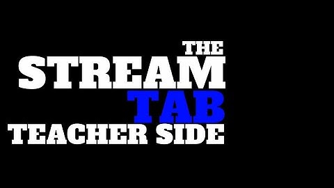 Google Classroom: Stream Features