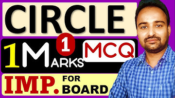 SSC Class 10 | CIRCLE | 1 Marks MCQ Questions | Part 1