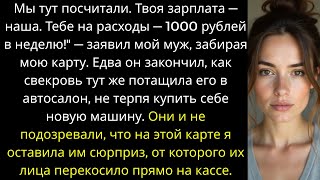видео: Мы тут посчитали. Твоя зарплата — наша. Тебе на расходы — 1000 рублей в неделю! картинка: Мы тут посчитали. Твоя зарплата — наша. Тебе на расходы — 1000 рублей в неделю!