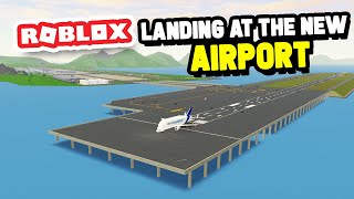 Landing the BELUGA at the NEW TOKYO AIRPORT in ROBLOX PLANE SIMULATOR screenshot 5