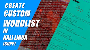 Create a custom wordlist in Kali Linux (CUPP)