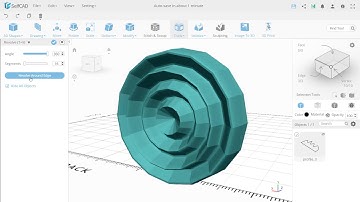 How to Revolve Around An Edge in SelfCAD.com