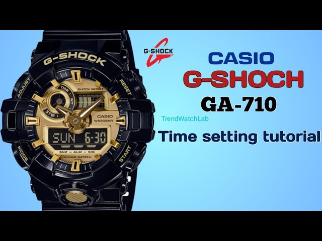 How to set time on Casio G Shock GAGB   TrendWatchLab