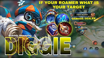 Diggie Best Build and Emblem 2024 | Right Target - Roamer Diggie Gameplay ~ MLBB Gameplay