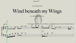 Wind beneath my Wings  -  Easy Piano  -  Bette Middler