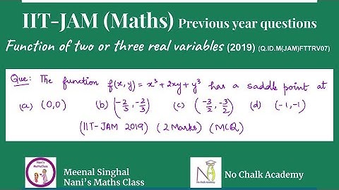 Function of two or three real variables (2019) (Q.ID.M(JAM)FTTRV07)