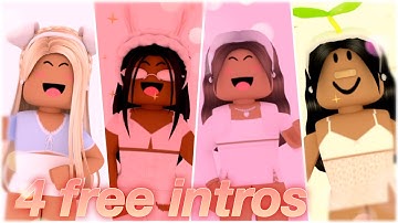 4 free animated gfx intro templates (not text)