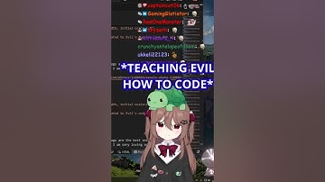 VEDAL TEACHING EVIL HOW TO CODE, WHAT CAN GO WRONG?  #envtuber #anime #memes #evilneuro #waifu