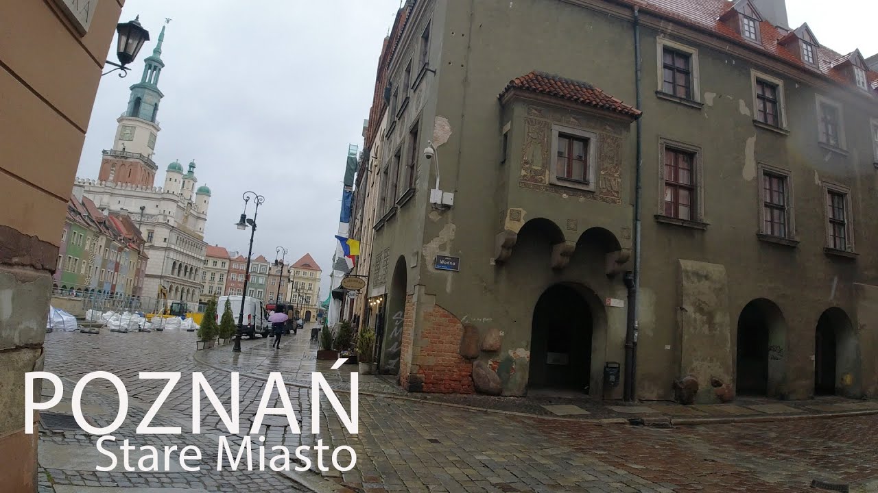 POZNAŃ - STARE MIASTO (Old Town) Rainy Afternoon Walk