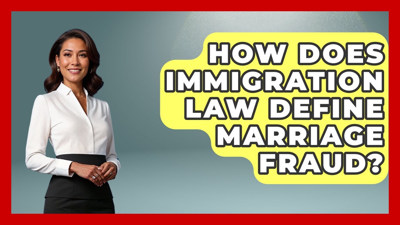 How Does Immigration Law Define Marriage Fraud? - US Citizenship Immigration Guide