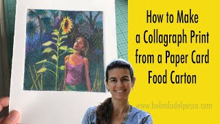 Make a Collagraph Print from Food Boxes