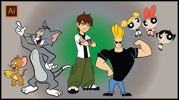 Cartoon vector without using pen tool | Tutorials