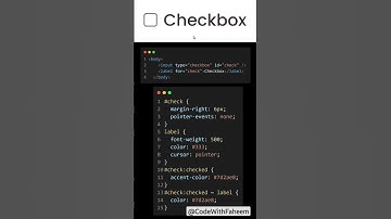 Checkbox using HTML & CSS #html #css #frontend #developer