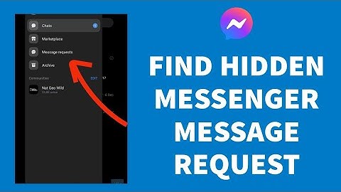 How To Find Hidden Message Request On Messenger (2023)
