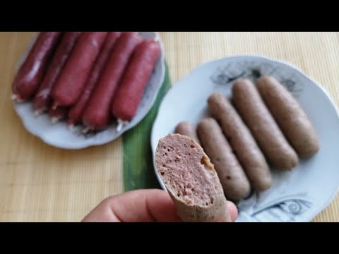 👌Evde ləzzətli toyuq sosiskası hazırlamaq 🌭Homemade sausages🌭Домашние сосиски