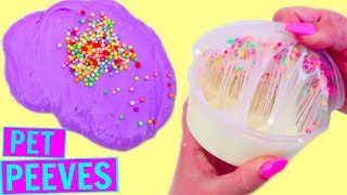 SLIME PET PEEVES! SLIME FAILS! Unsatisfying Slime ASMR!!