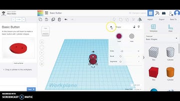 3D Tinkercad Lesson: Basic Button