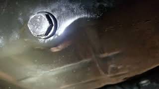 2017 Hyundai Santa fe cracked oil pan.  common